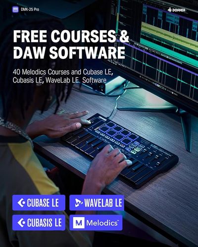 מקלדת שליטה ניידת מקצועית 25 קלידים EC6783 DMK25PRO מבית DONNER