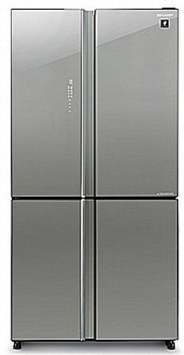 מקרר 4 דלתות  Sharp SJ-8960BS זכוכית כסופה - חדש!!!