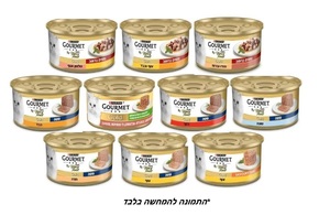 מבצע!! 10 יחידות פנסי פיסט/פורינה גורמה גולד 85 גרם ב-59.90 ש"ח