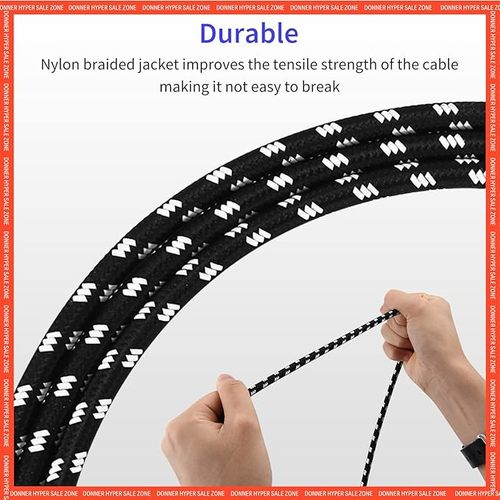 סט 2 כבלים לגיטרה/בס DONNER EC2052