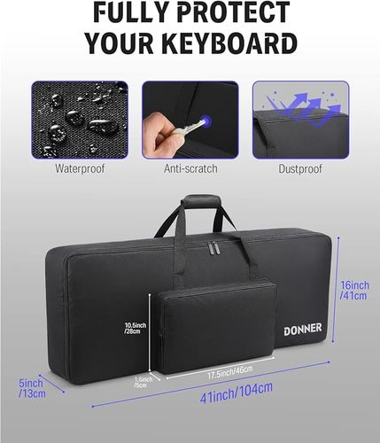 תיק שחור למקלדת 61 קלידים - Donner