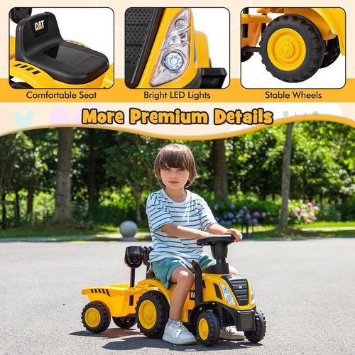 בימבה טרקטור עם עגלה וכלי חפירה