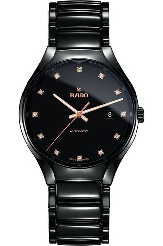 RADO R27056732 TRUE גברים משובץ 12 יהלומים אוטומטי 