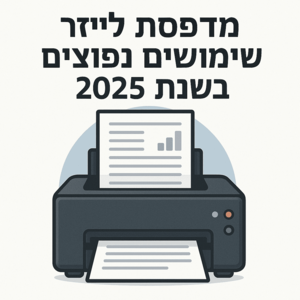 מדפסת לייזר שימושים נפוצים בשנת 2025