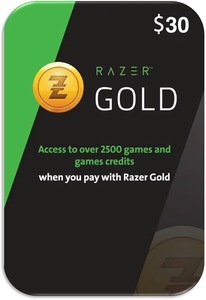 קוד כרטיס 30$ Razer Gold