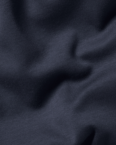 חולצת פולו כחולה עם רוכסן - Navy Blue Plain Short Sleeve Zip Jersey Polo