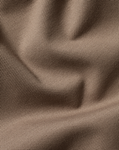 חולצת פולו  -Camel Solid Short Sleeve Cotton Pique Polo 