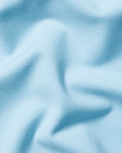 חולצת פולו  - Light Blue Short Sleeve Cotton Tyrwhitt Pique Polo
