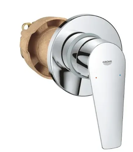 אינטרפוץ 3 דרך גרואה BauEdge 29040001 כולל גוף מבית Grohe למקלחת.
