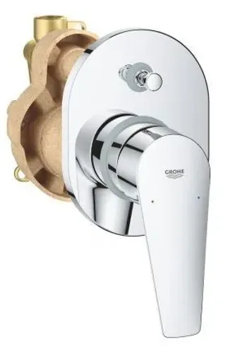 אינטרפוץ 4 דרך גרואה BauEdge 29039001 כולל גוף מבית Grohe למקלחת.