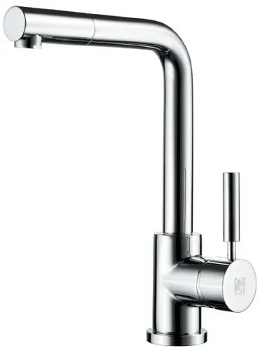 ברז נשלף גבוה למטבח מבית ורד Vered עם פיה נשלפת 90 מעלות ובגימור ניקל, דגם 1235.