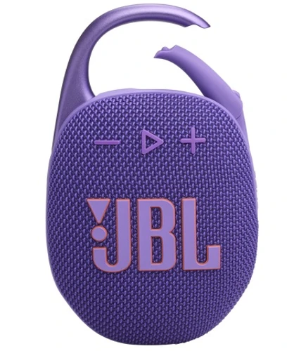 רמקול בלוטוס נייד JBL Clip 5 בצבע סגול - יבואן רשמי