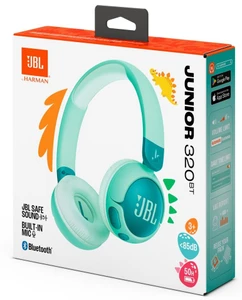 אוזניות קשת אלחוטיות לילדים בלוטוס JBL Junior 320BT - טורקיז