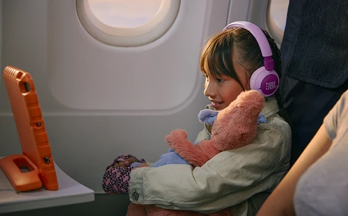 אוזניות קשת אלחוטיות לילדים בלוטוס JBL Junior 320BT - טורקיז