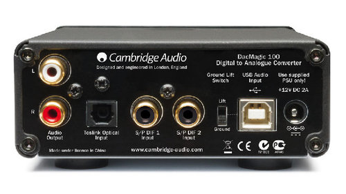 Cambridge Audio DacMagic 100 rear