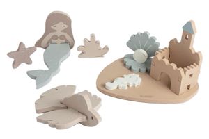 משחק הרכבה תלת מימדי לאמבט - בת הים הקטנה