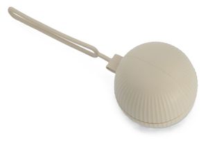 קופסת סיליקון הגיינית לזוג מוצצים עם חיבור לעגלה או לתיק - בז