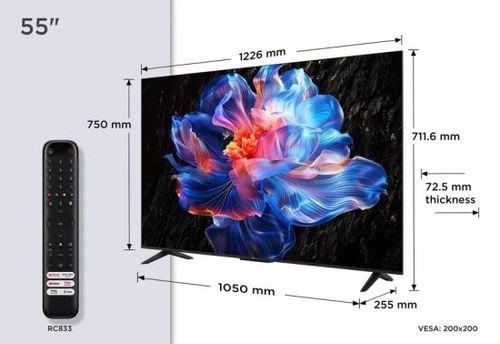 טלוויזיה “55 דגם TCL 4K 55V6C