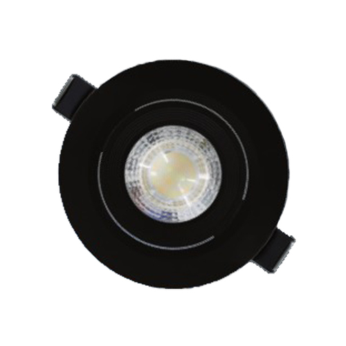 שקוע לד עגול PISA מתכוונן LEDON 9cm CCT 7W COB (מסגרת שחורה)