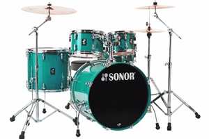 מערכת תופים 5 חלקים (2 אריזות) אביזרים "22 SONOR AQ1 Stage Set LG Light Green