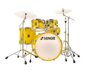 מערכת תופים 5 חלקים (2 אריזות) אביזרים "20 SONOR AQ1 Studio Set YW 17345 Yellow