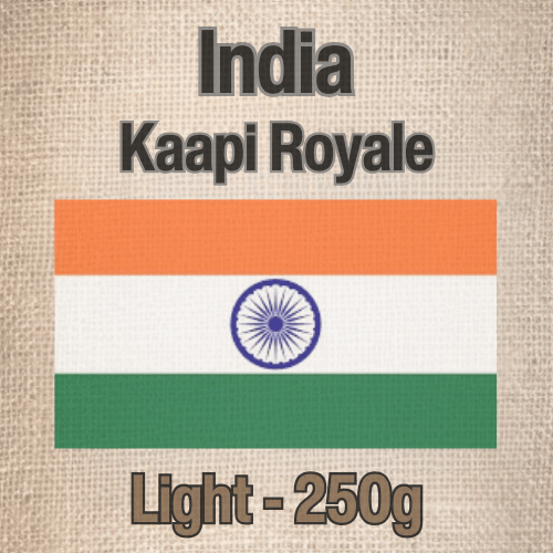250 גרם פולי קפה בריוסו קאפי רויאל בהיר Caffe Brioso India Kaapi Royale Light Roast