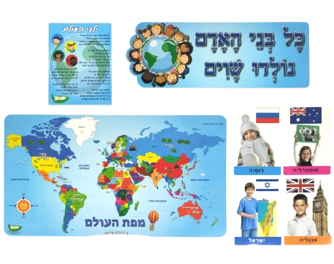 ערכת נושא שנתי מפת עולם