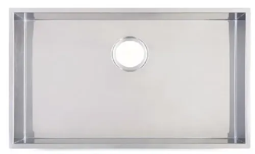 כיור בודד נירוסטה שוני סינמון GD-7043R15F בגודל 70x43 ס