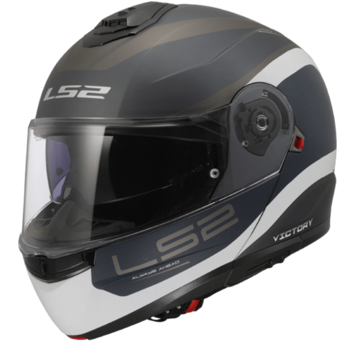 קסדת אל אס 2 סטרוב 2 כחול / אפור / לבן -  LS2 FF908 STROBE 2