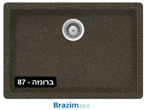 כיור קריסטדור מודרני משתלב בעיצוב המטבח המינימליסטי, מדגם סטרייק, מידה 69X47, יוצר תחושת ניקיון ואלגנטיות.