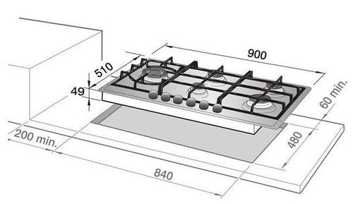 ‏כיריים גז Delonghi NDG105X דה לונגי