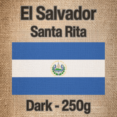 250 גרם פולי קפה בריוסו אל סלבדור כהה Caffe Brioso El Salvador Santa Rita Dark Roast