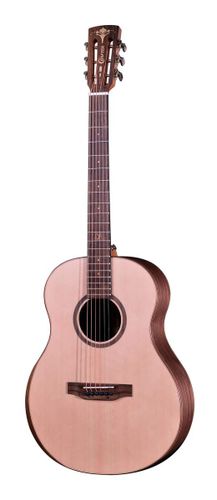 גיטרה אקוסטית מוגברת GRAND MINO BLACK WALNUT בצבע טבעי + תיק מרופד מבית CRAFTER