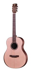 גיטרה אקוסטית מוגברת GRAND MINO BLACK WALNUT בצבע טבעי + תיק מרופד מבית CRAFTER