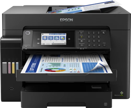 מדפסת משולבת צבעונית A3‏ Epson EcoTank L15160 