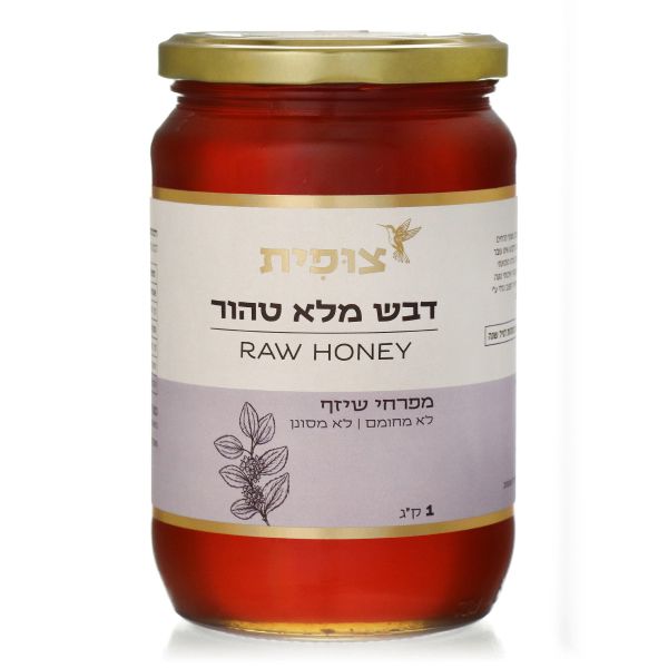 דבש מלא טהור מפרחי שיזף 1 ק"ג | RAW HONEY