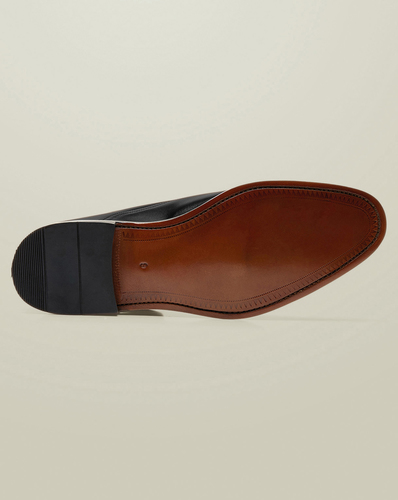 נעל אלגנטי שחורה - Black leather Oxford shoe
