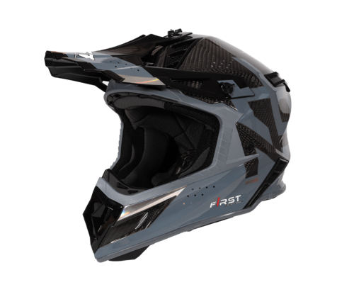 קסדת פירסט קרבון שחור / אפור - F1RST STRIKER CARBON