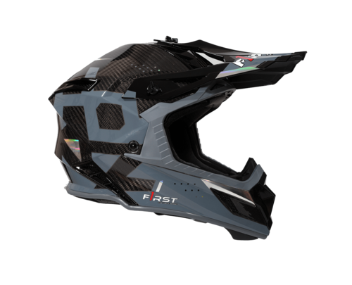 קסדת פירסט קרבון שחור / אפור - F1RST STRIKER CARBON
