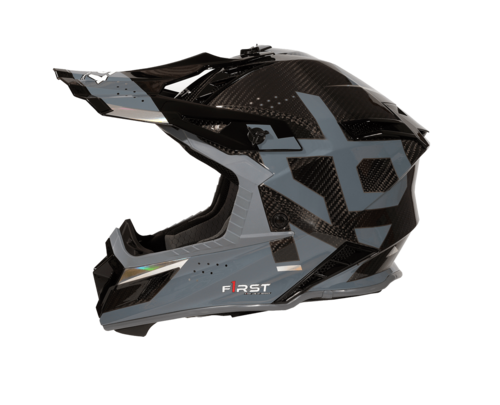 קסדת פירסט קרבון שחור / אפור - F1RST STRIKER CARBON