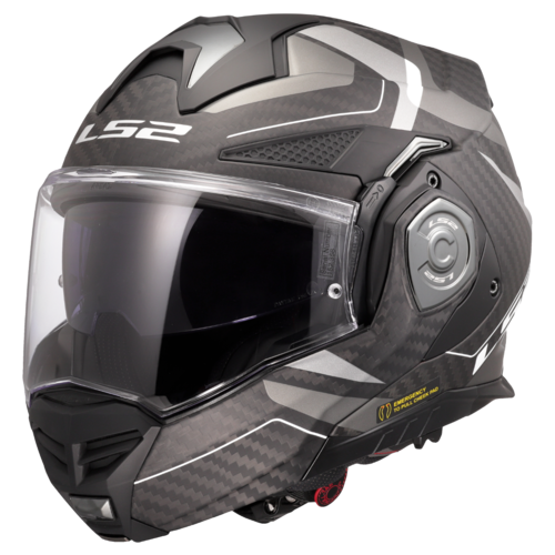 קסדה נפתחת קרבון אל אס 2 שחור / אפור - LS2 FF901 ADVANT X