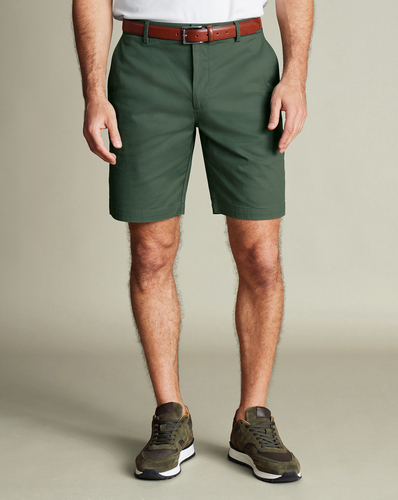 מכנסיים קצרים כותנה  - Green Cotton Short