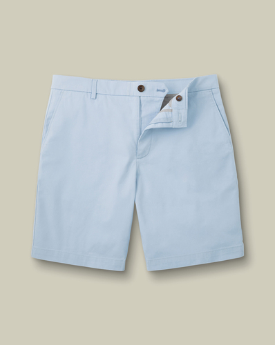 מכנסיים קצרים כותנה  - Sky blue Short