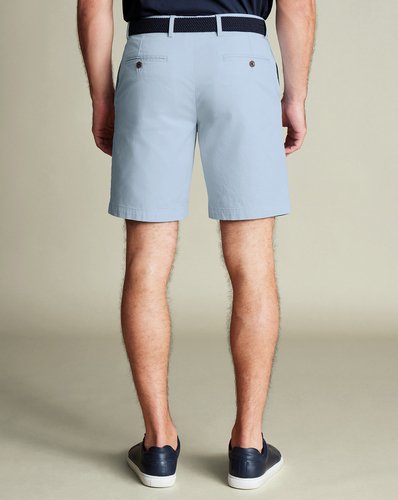 מכנסיים קצרים כותנה  - Sky blue Short