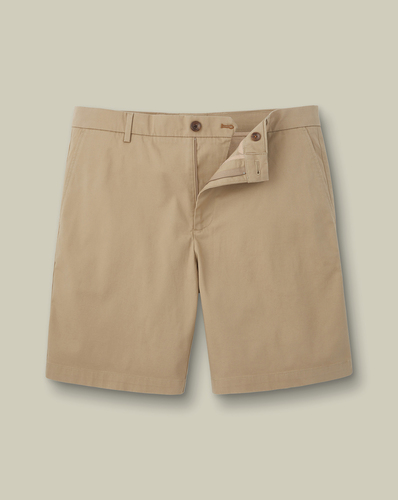 מכנסיים קצרים כותנה - Taupe cotton shorts