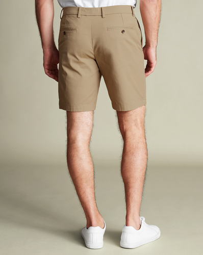 מכנסיים קצרים כותנה - Taupe cotton shorts