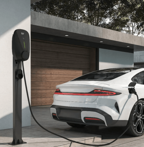 עמדת טעינה מנוהלת לרכב חשמלי +EN דגם SE-EV-22-4G