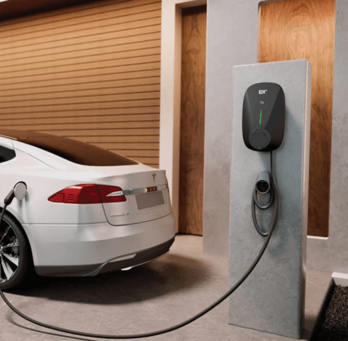 עמדת טעינה מנוהלת לרכב חשמלי +EN דגם SE-EV-22-4G