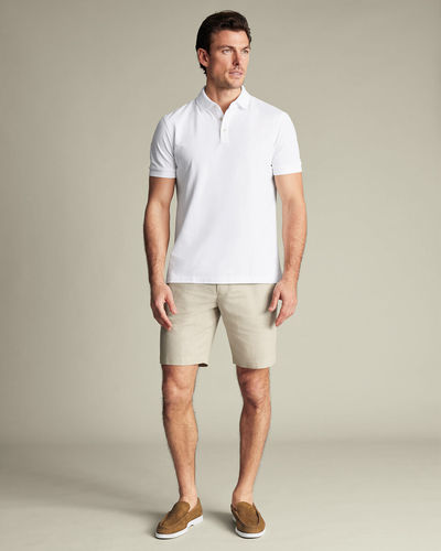 מכנסיים קצרים כותנה פשתן - Stone  cotton linen short