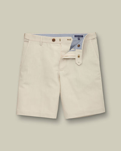 מכנסיים קצרים כותנה פשתן - Stone  cotton linen short